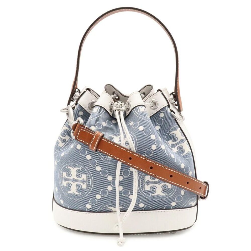 Tory Burch T Monogram Leather 2way Bucket Bag